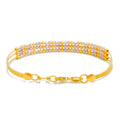 Vibrant Multi Bead 22k Gold Bangle Bracelet