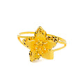 Elegant Satin Finish 22K Gold Ring