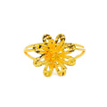 Dressy Daisy 22K Gold Flower Ring