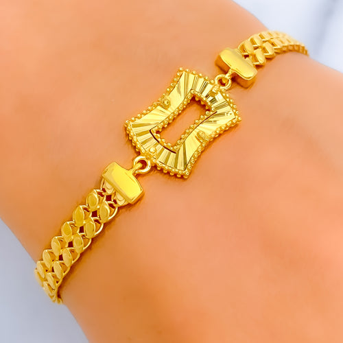 Ritzy Shimmering 21k Gold Bracelet