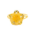 Radiant Glowing Floral 22K Gold Ring