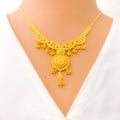 Modest Blooming 22k Gold Lovely Necklace Set 