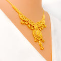 Modest Blooming 22k Gold Lovely Necklace Set 
