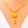 Elegant Signature Heirloom 22k Gold Drop Necklace Set 