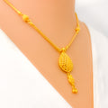Elegant Signature Heirloom 22k Gold Drop Necklace Set 