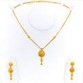 Elegant Signature Heirloom 22k Gold Drop Necklace Set 