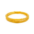 Draped Dressy 22k Gold Bangle Pair
