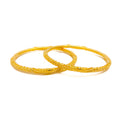 Distinctive Priceless 22k Gold Bangle Pair