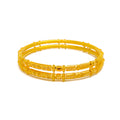 Traditional Petite Classy 22k Gold Bangle Pair