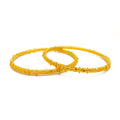 Traditional Petite Classy 22k Gold Bangle Pair