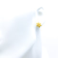 Stylish Glowing Flower 22k Gold Top Earrings 
