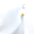 Modest Blooming 22k Gold Top Earrings 