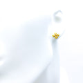 Classic Radiant 22k Gold Floral Top Earrings 