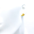 Artistic Vine Motif 22k Gold Top Earrings 