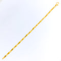 Faceted Sparkling 22K Gold Leaf Bracelet