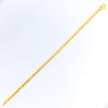Dazzling Heart Accented 22K Gold Bracelet 