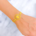 Traditional Festive Domed 22k Gold Bracelet 