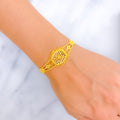 Charming Intricate Beaded 22k Gold Bracelet 