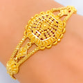 Charming Intricate Beaded 22k Gold Bracelet 