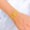 Sophisticated Radiant Layered 22k Gold Bracelet 