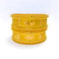 Regal Embossed 22k Gold Bangle Pair 
