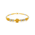 Impeccable Dynamic 22k Gold Bangle Bracelet 