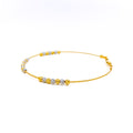 Embellished Unique 22k Gold Bangle Bracelet 