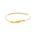 Trendy Dynamic 22k Gold Bangle Bracelet 