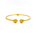 Modest Star Adorned 22k Gold Bangle Bracelet 