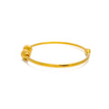 Modest Star Adorned 22k Gold Bangle Bracelet 