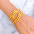 Luxurious Intricate 22k Gold Pipe Bangles