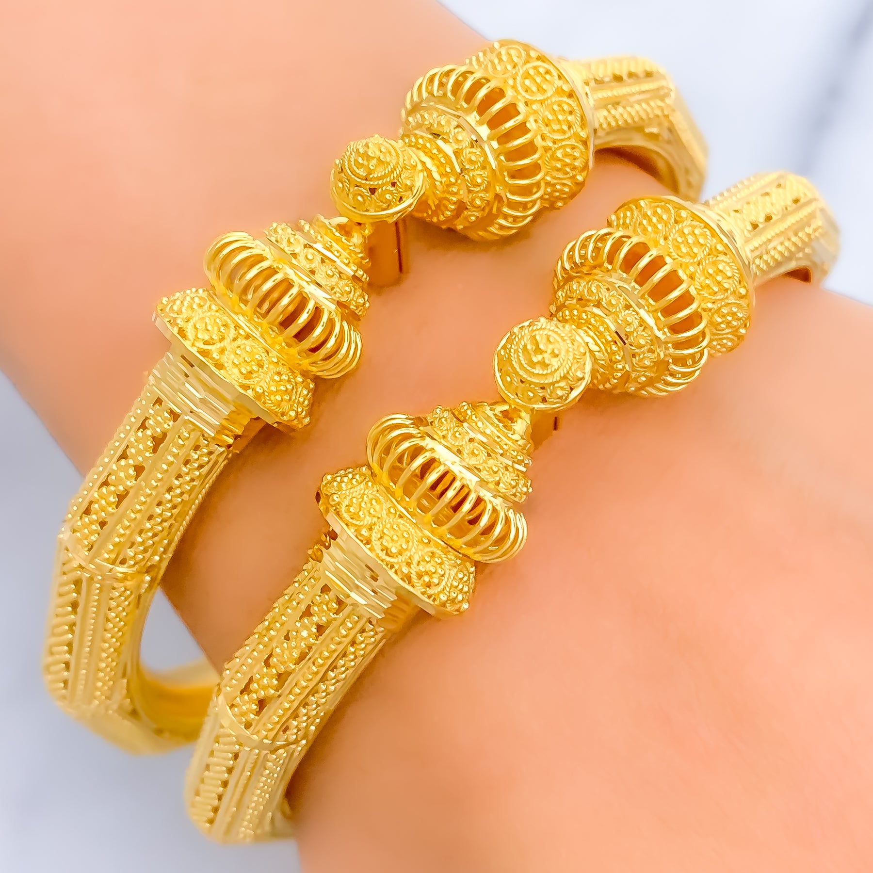 Unique gold sale bangles