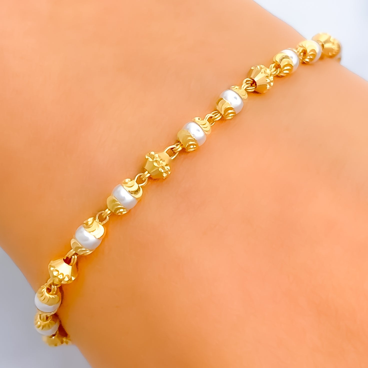 Kim Carrey Elastic Pearl Bracelet Wedding India | Ubuy