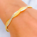 unique-twisted-two-tone-22k-gold-bangle