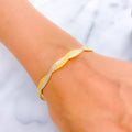 unique-twisted-two-tone-22k-gold-bangle