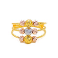 Luscious Multi-Tone 22K Gold Wire Ring 