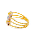 Luscious Multi-Tone 22K Gold Wire Ring 