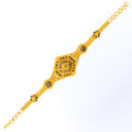 Vibrant Elegant 22k Gold Statement Bracelet