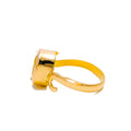 Upscale 22K Gold 5CT Yellow Sapphire Ring 