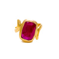 Lavish 22K 5.8CT Gold Ruby Ring 