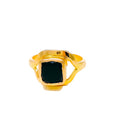 Delicate 22K Gold 2CT Blue Sapphire Ring 