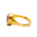 Exclusive Oval 22K Gold 7.5CT Ruby Ring 