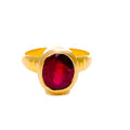 Decadent 22K Gold 7CT Ruby Ring 