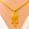 Decorative Dangling 22k Gold Pendant Set 