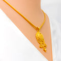 Decorative Dangling 22k Gold Pendant Set 