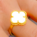 Versatile Mother Of Pearl 21K Gold Ring