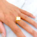 Versatile Mother Of Pearl 21K Gold Ring