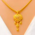 Exclusive Heart Shaped 22k Gold Pendant Set 
