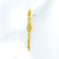 Fancy Cutwork 22k Gold Leaf Earrings 