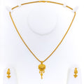 Exclusive Heart Shaped 22k Gold Pendant Set 